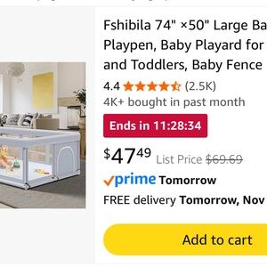 Brand New and Never opened Baby Playpen